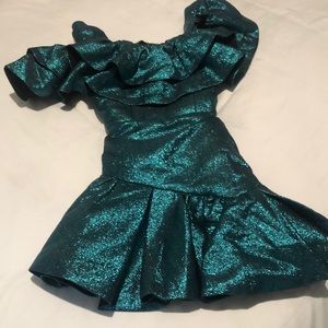 Turquoise Sparkle Mini Dress - REVOLVE